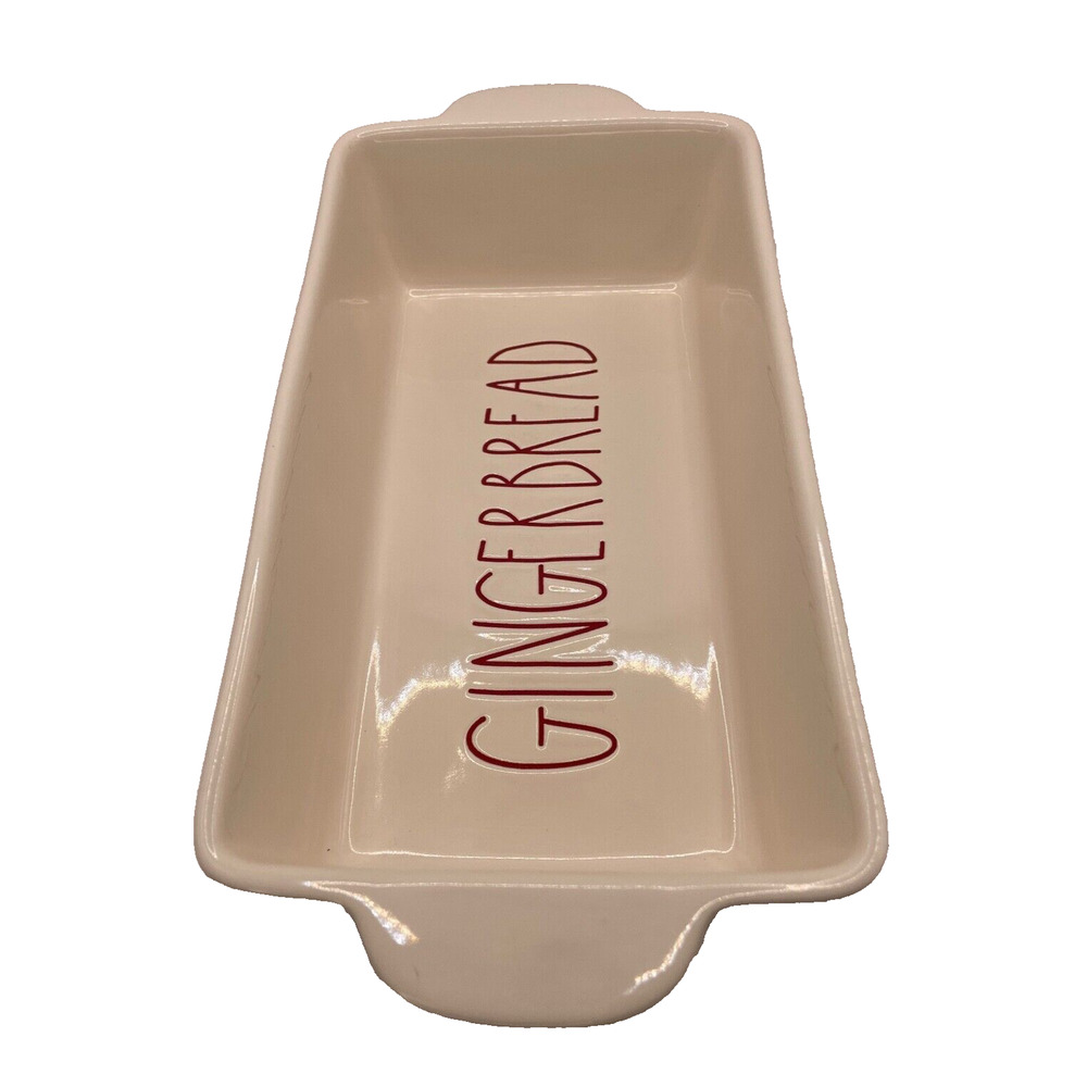 RAE DUNN Christmas Collection “GINGERBREAD" Pan Baking Dish & Hot Plate "PEACE"